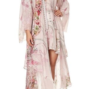 Robe With Double-Layered Hem